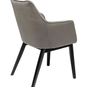 Discount KARE Design Chair with Armrest Modino Velvet Grey