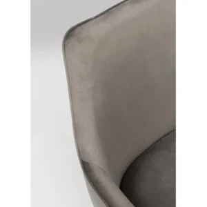 Discount KARE Design Chair with Armrest Modino Velvet Grey