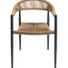 Fashion KARE Design Chair with Armrest Palma Nature