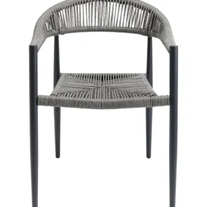 Best KARE Design Chair with Armrest Palma Grey