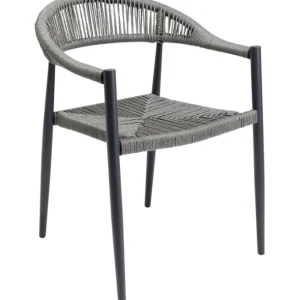 Best KARE Design Chair with Armrest Palma Grey
