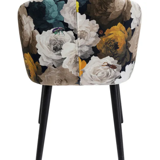 chair_with_armrest_peony__2.webp Fashion KARE Design Chair with Armrest Peony Flower Yellow