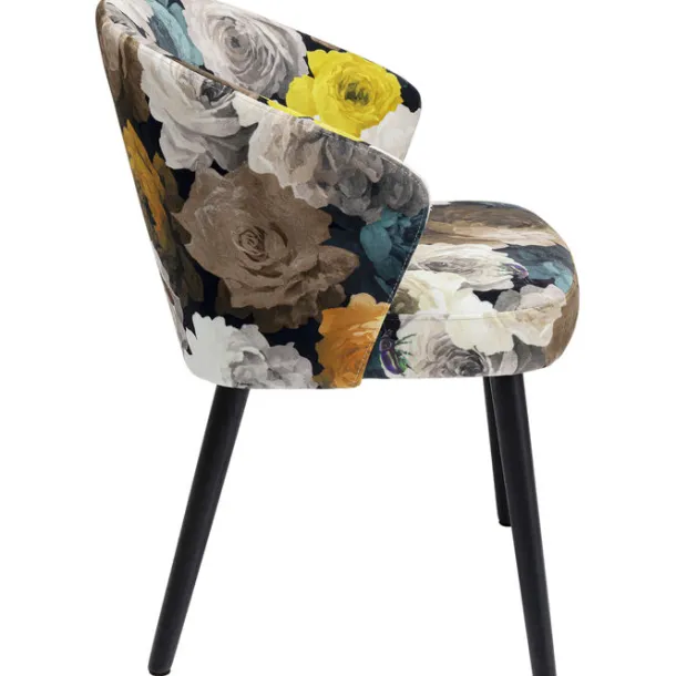 chair_with_armrest_peony__3.webp Fashion KARE Design Chair with Armrest Peony Flower Yellow