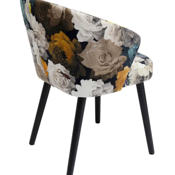 chair_with_armrest_peony__4.webp Fashion KARE Design Chair with Armrest Peony Flower Yellow