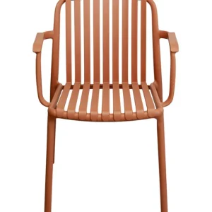 Discount KARE Design Chair with Armrest Porto Santo Terracotta