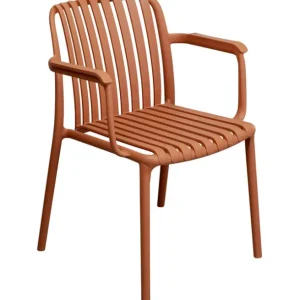 Discount KARE Design Chair with Armrest Porto Santo Terracotta