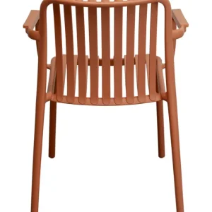 Discount KARE Design Chair with Armrest Porto Santo Terracotta