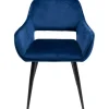 Best KARE Design Chair with Armrest San Francisco Blue