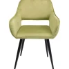 New KARE Design Chair with Armrest San Francisco Light Green