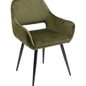 Discount KARE Design Chair with Armrest San Francisco Dark Green
