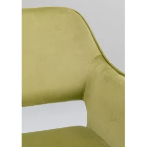New KARE Design Chair with Armrest San Francisco Light Green
