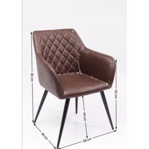 Discount KARE Design Chair with Armrest San Remo