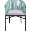 Online KARE Design Chair with Armrest Santanyi Petrol