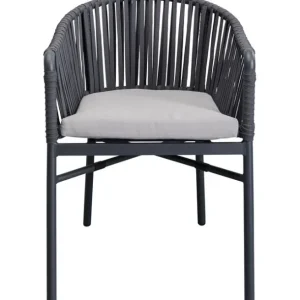 Hot KARE Design Chair with Armrest Santanyi Dark Grey