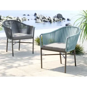 Online KARE Design Chair with Armrest Santanyi Petrol