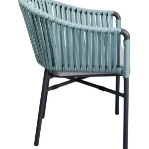 Online KARE Design Chair with Armrest Santanyi Petrol