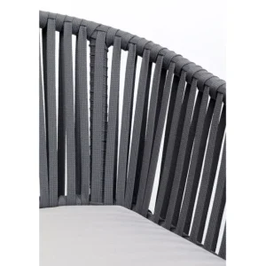 Hot KARE Design Chair with Armrest Santanyi Dark Grey