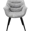 Online KARE Design Chair with Armrest Thelma Melange Grey
