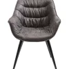 Outlet KARE Design Chair with Armrest Thelma Grey