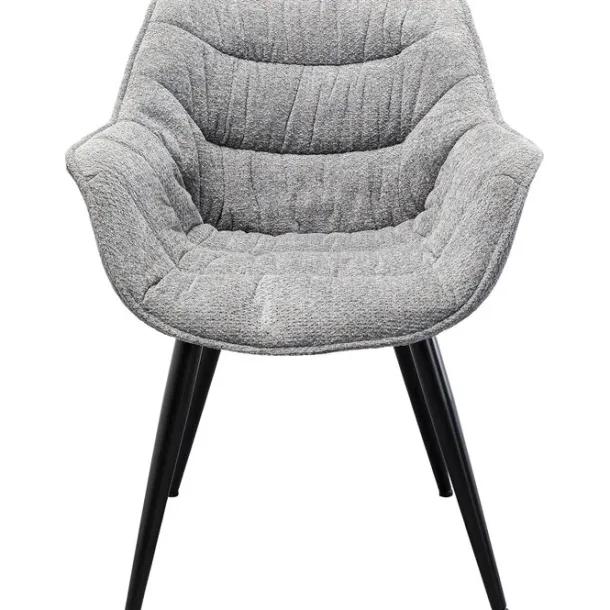 chair_with_armrest_thelma_0.webp Online KARE Design Chair with Armrest Thelma Melange Grey