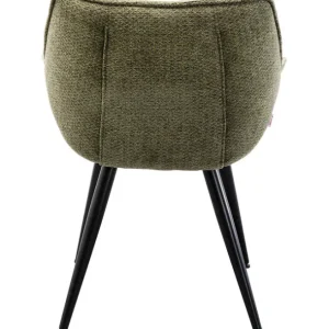 Outlet KARE Design Chair with Armrest Thelma Melange Green