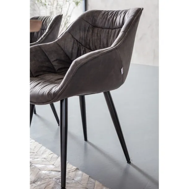 chair_with_armrest_thelma_4-2.webp Outlet KARE Design Chair with Armrest Thelma Grey