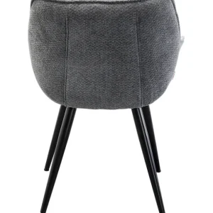 Online KARE Design Chair with Armrest Thelma Melange Grey