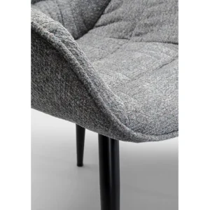 Online KARE Design Chair with Armrest Thelma Melange Grey