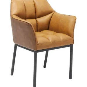 Discount KARE Design Chair with Armrest Thinktank Brown