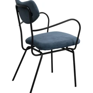 Online KARE Design Chair with Armrest Viola Blue