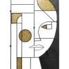 New KARE Design Coat Rack Art Girl Face 60x90cm