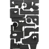 Hot KARE Design Coat Rack Art Shapes 51x90cm