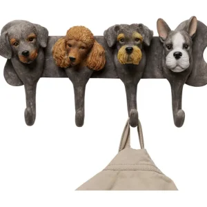 Fashion KARE Design Coat Rack Dog Family 31cm