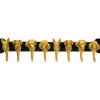 Hot KARE Design Coat Rack Dog Family Gold 69cm