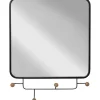 Fashion KARE Design Coat Rack Gina Mirror 50x65cm
