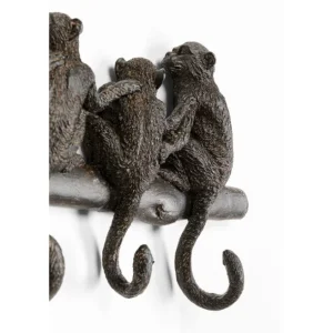 Fashion KARE Design Coat Rack Monkey Family 38cm