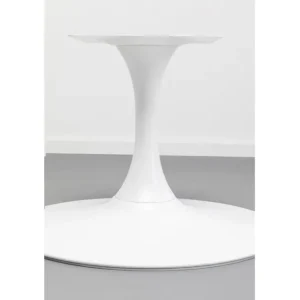 Clearance KARE Design Coffee Table Base Schickeria White Ø60cm
