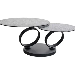 Best KARE Design Coffee Table Beverly Bubble Black 133x80cm