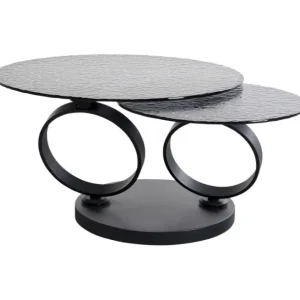 Best KARE Design Coffee Table Beverly Bubble Black 133x80cm