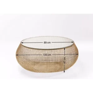 Sale KARE Design Coffee Table Cesta Gold