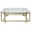 Best KARE Design Coffee Table Clara Gold 120x120cm