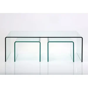 Fashion KARE Design Coffee Table Clear Club (3/Set)