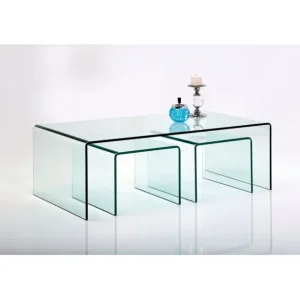 Fashion KARE Design Coffee Table Clear Club (3/Set)
