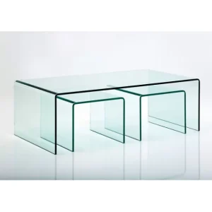 Fashion KARE Design Coffee Table Clear Club (3/Set)