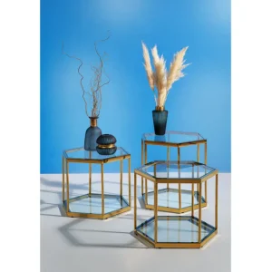 Outlet KARE Design Coffee Table Comb Gold 45