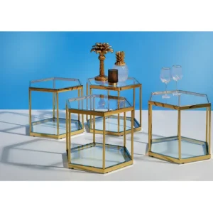 Outlet KARE Design Coffee Table Comb Gold 45
