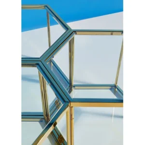 Outlet KARE Design Coffee Table Comb Gold 45