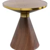 Outlet KARE Design Coffee Table Cono Walnut Ø50cm