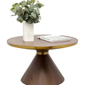 Online KARE Design Coffee Table Cono Walnut Ø70cm