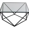 Hot KARE Design Coffee Table Cristallo Black 80x80cm